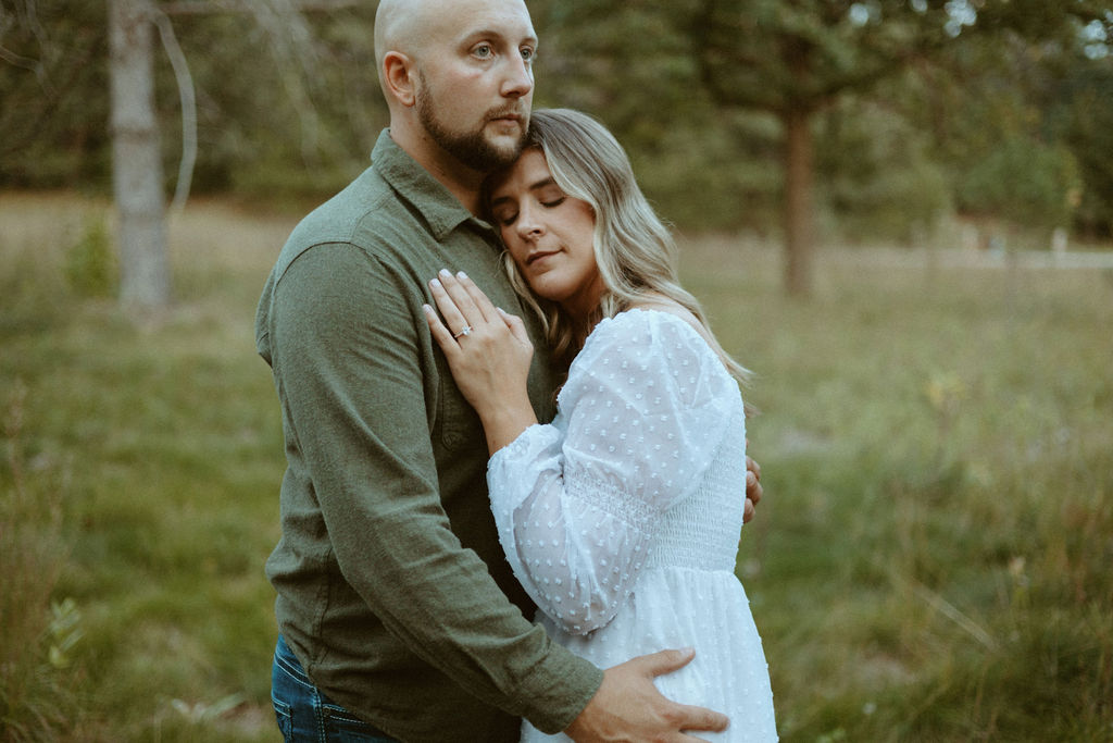 Stillwater, Minnesota Engagement Photos with Couple on the Beach